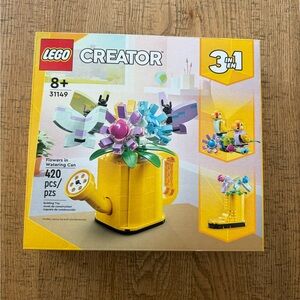 LEGO Creator Yellow Watering Can with Colorful Flowers